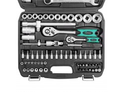 Набор головок бит и ключей 82 пр. Spec (1/4", 1/2", 6 граней)